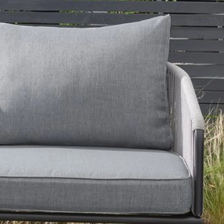 Fozia Outdoor Rope  L-Shaped Conversation Sofa Set