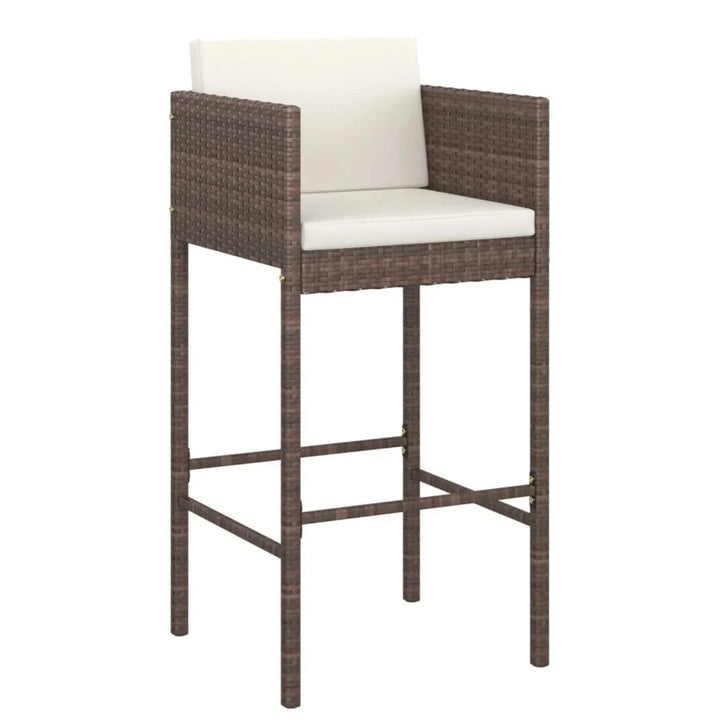 Nami 5-Piece Outdoor Rattan Wicker Bar Set