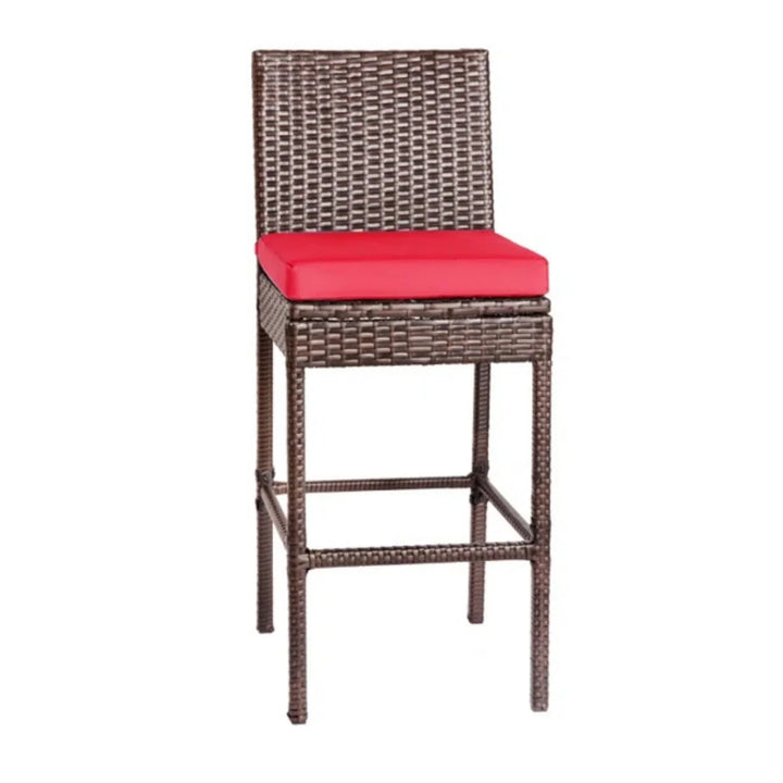 Asami All-Weather Rattan Wicker Bar Set with High-Top Outdoor Table & Chairs