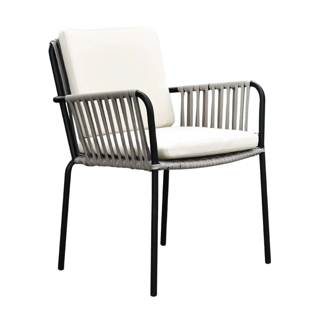 Sakshi 2-Piece Outdoor Rope Patio Dining Chairs