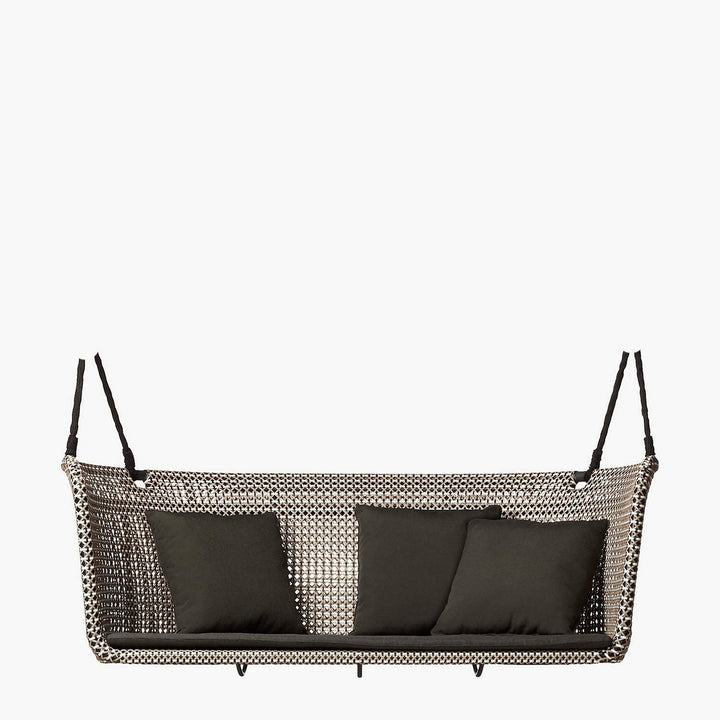 Kivar Double Seater Hanging Swing Without Stand For Balcony , Garden Swing (Brown, Light Brown, White)