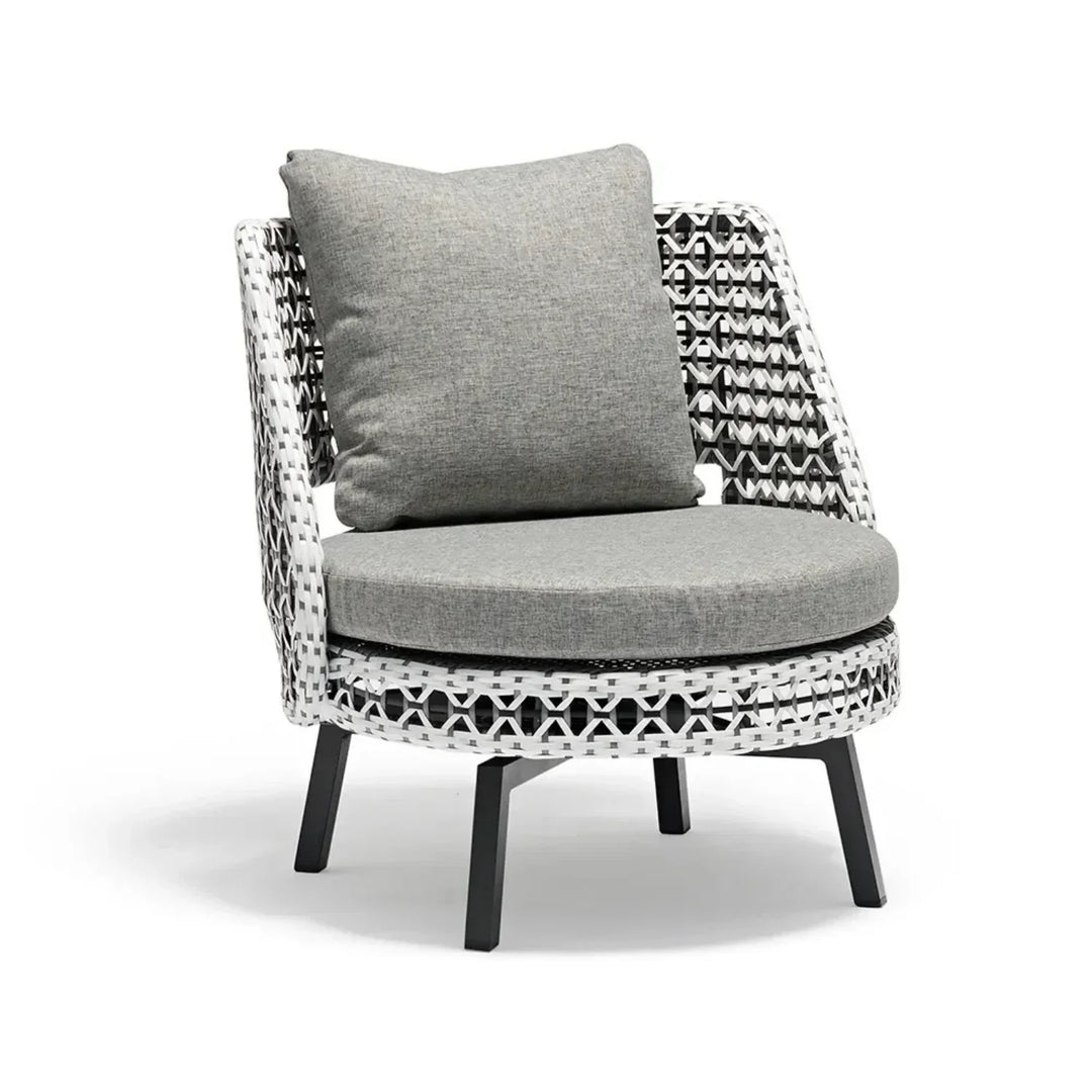 Lujayn Outdoor Double Tone Rattan Wicker  Sofa Set