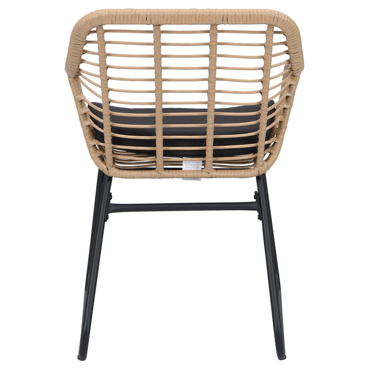 Drinus Outdoor Garden Balcony Sofa Set 2 Seater, 2 Single seater and 1 Center Table  Set (Black + Tan)