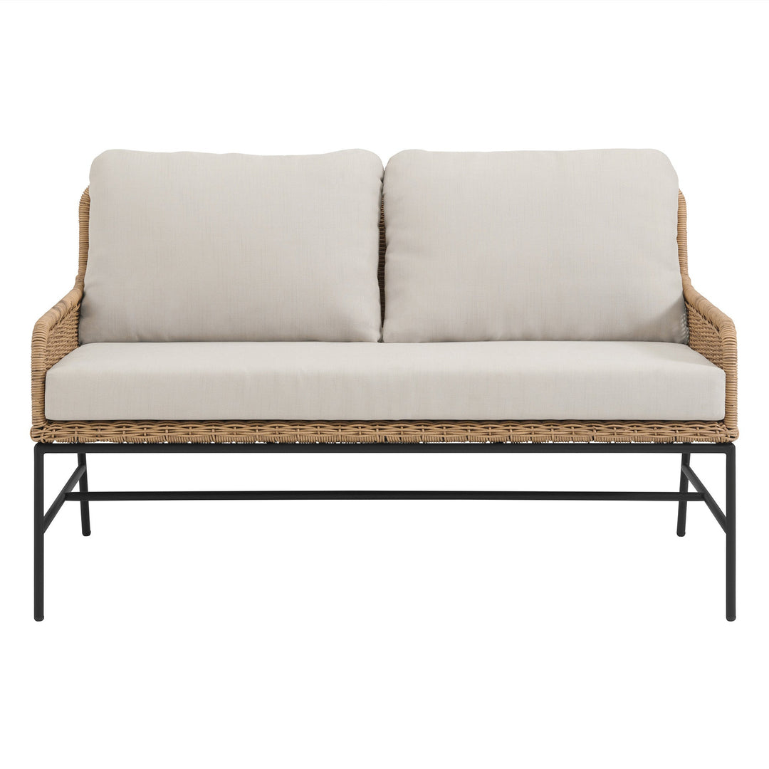 Eloise Outdoor Garden Balcony Sofa Set 2 Seater, 2 Single seater and 1 Center Table Set (Tan)