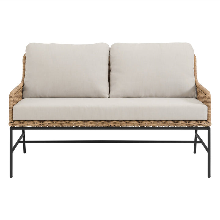 Eloise Outdoor Garden Balcony Sofa Set 2 Seater, 2 Single seater and 1 Center Table Set (Tan)