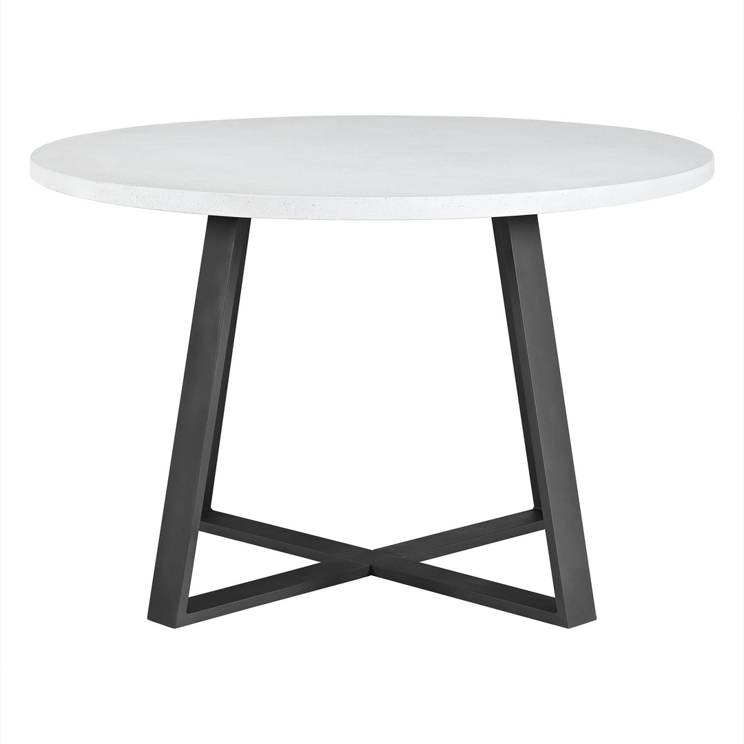 Muno Outdoor Patio Seating Set 4 Chairs and 1 Table Set (Black) Braided & Rope