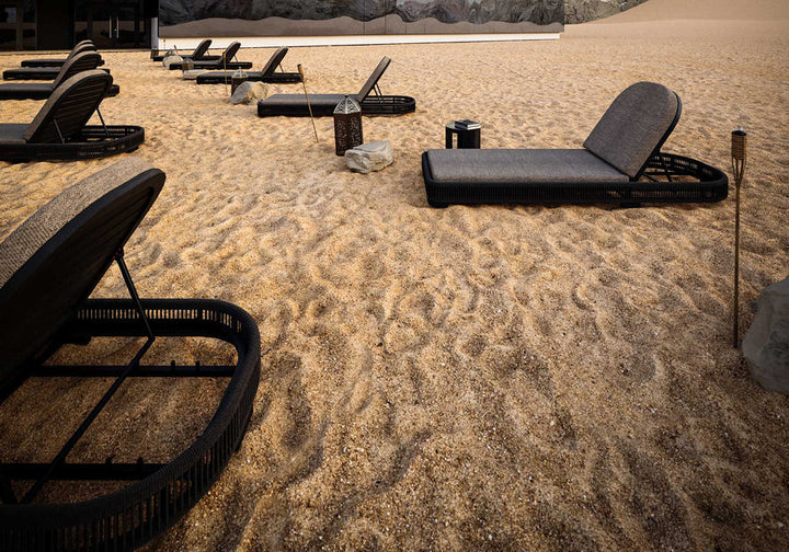 Eris Outdoor Swimming Poolside Lounger Braided & Rope