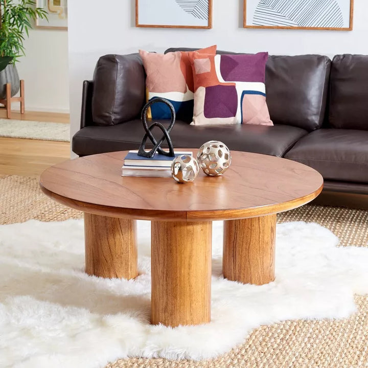 Alviana Sheesham Wood Coffee Table for Living Room