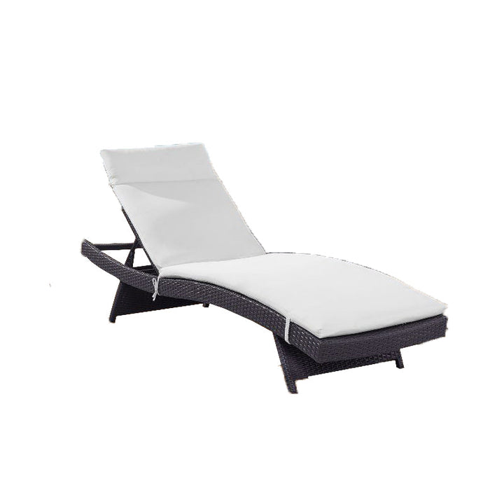 Justy Outdoor Swimming Poolside Lounger (Dark Brown)