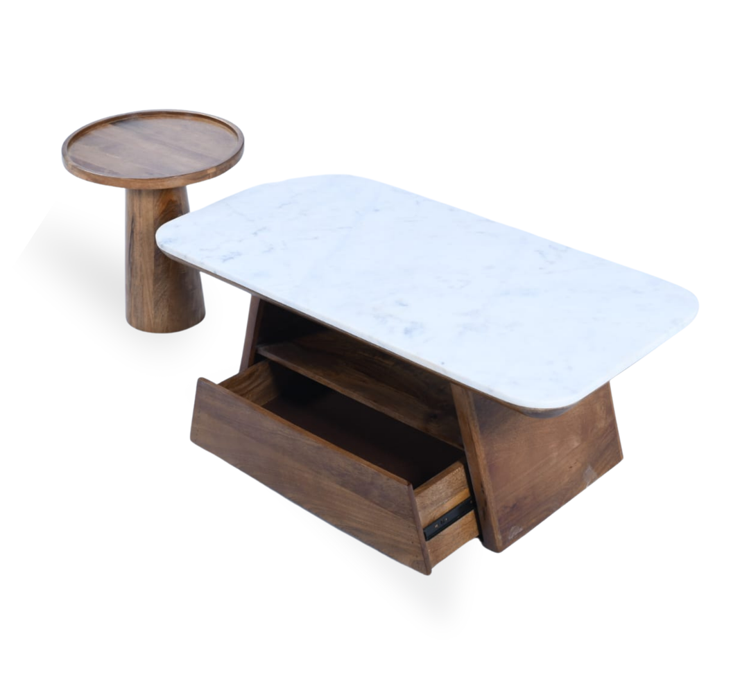 Charvi Spectra Wooden Nesting Centre Tables