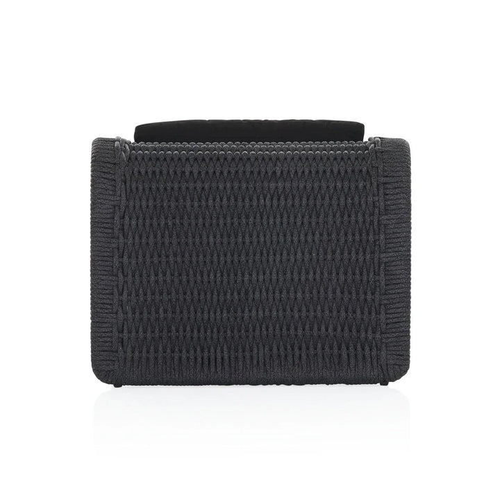 Adnet Outdoor Swimming Poolside Lounger Set of 2 (Black) Braided & Rope