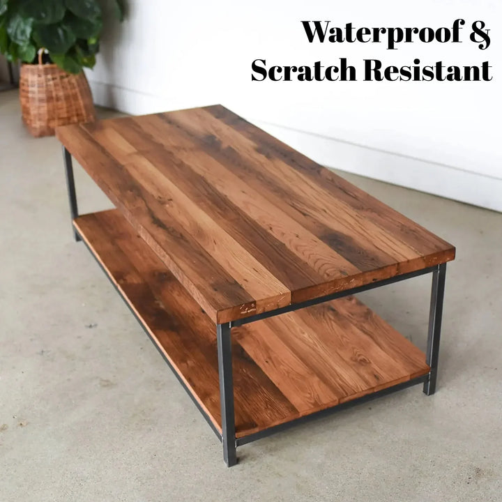 Isla Laila 2-Tier Natural Wood Top Center Table