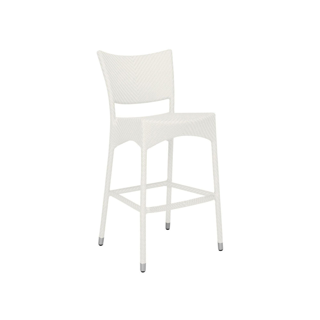 Aysel Outdoor Patio Bar Chair 2 Chairs For Balcony (White)