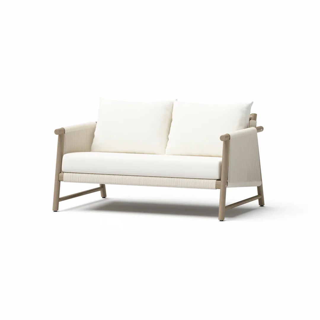 Alfi Outdoor Sofa Set 2 Seater, 2 Single seater and 1 Center Table Braided & Rope (Cream)