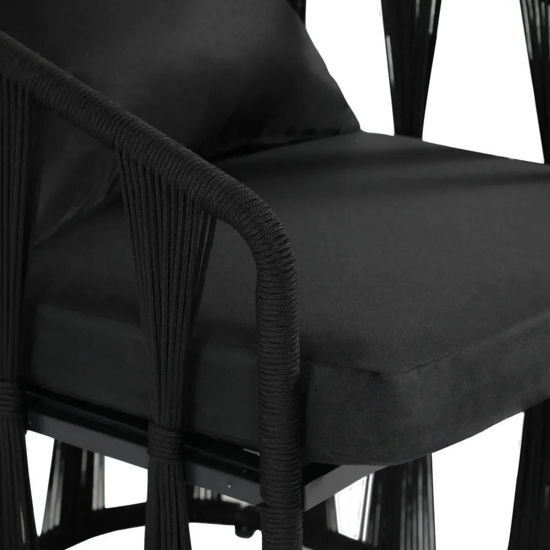 Greer Outdoor Rope 3-Piece Patio Set