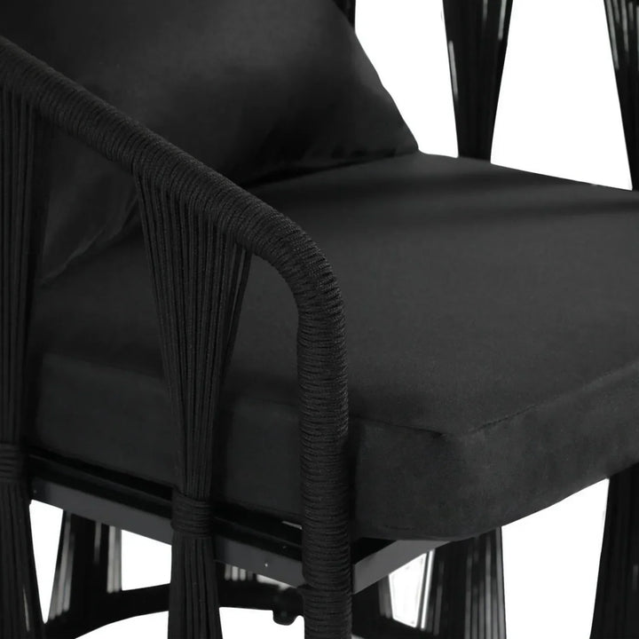 Greer Outdoor Rope 3-Piece Patio Set