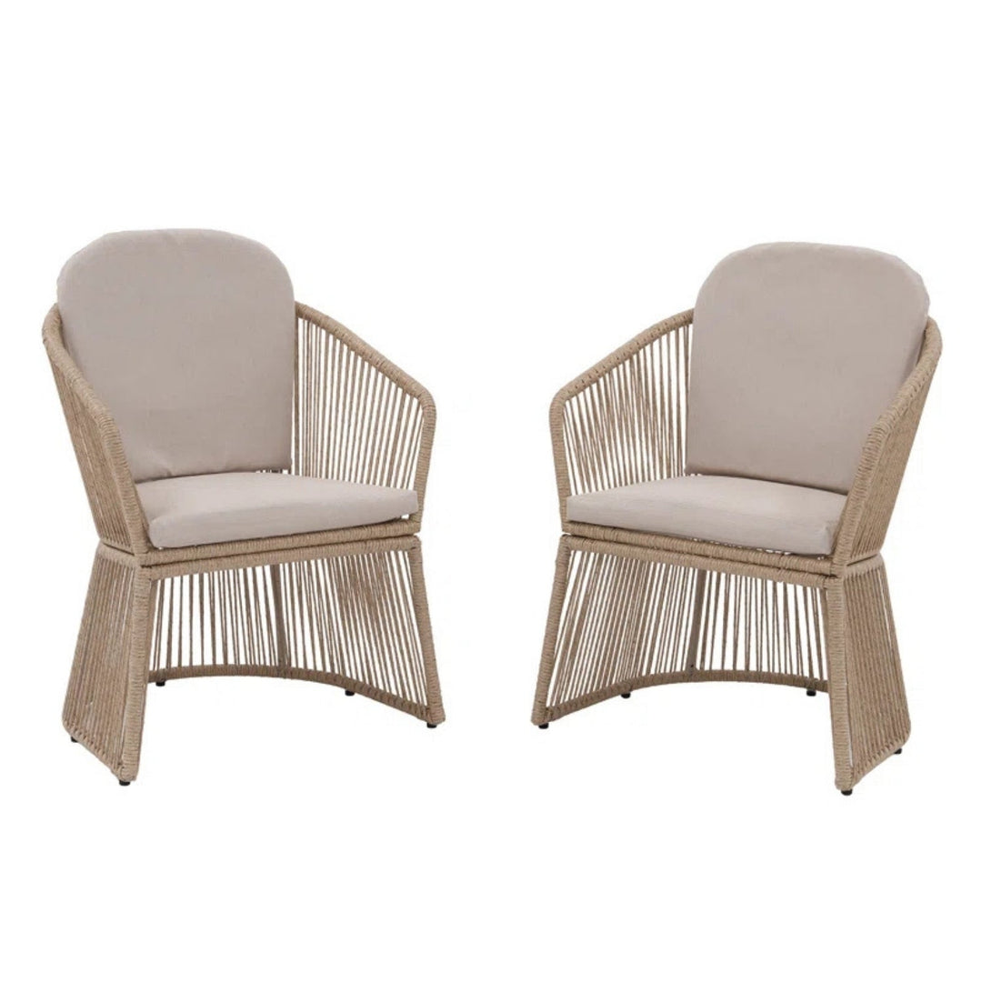 Soledad 2-Piece Outdoor Rope Patio Chairs
