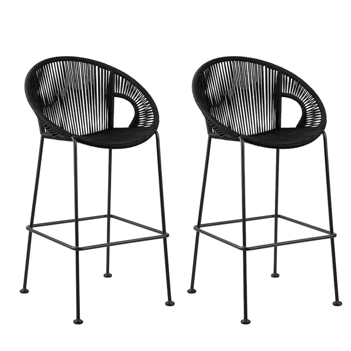 Saanvi 2-Piece Outdoor Rope Bar Chairs – Stylish Comfort Built to Last