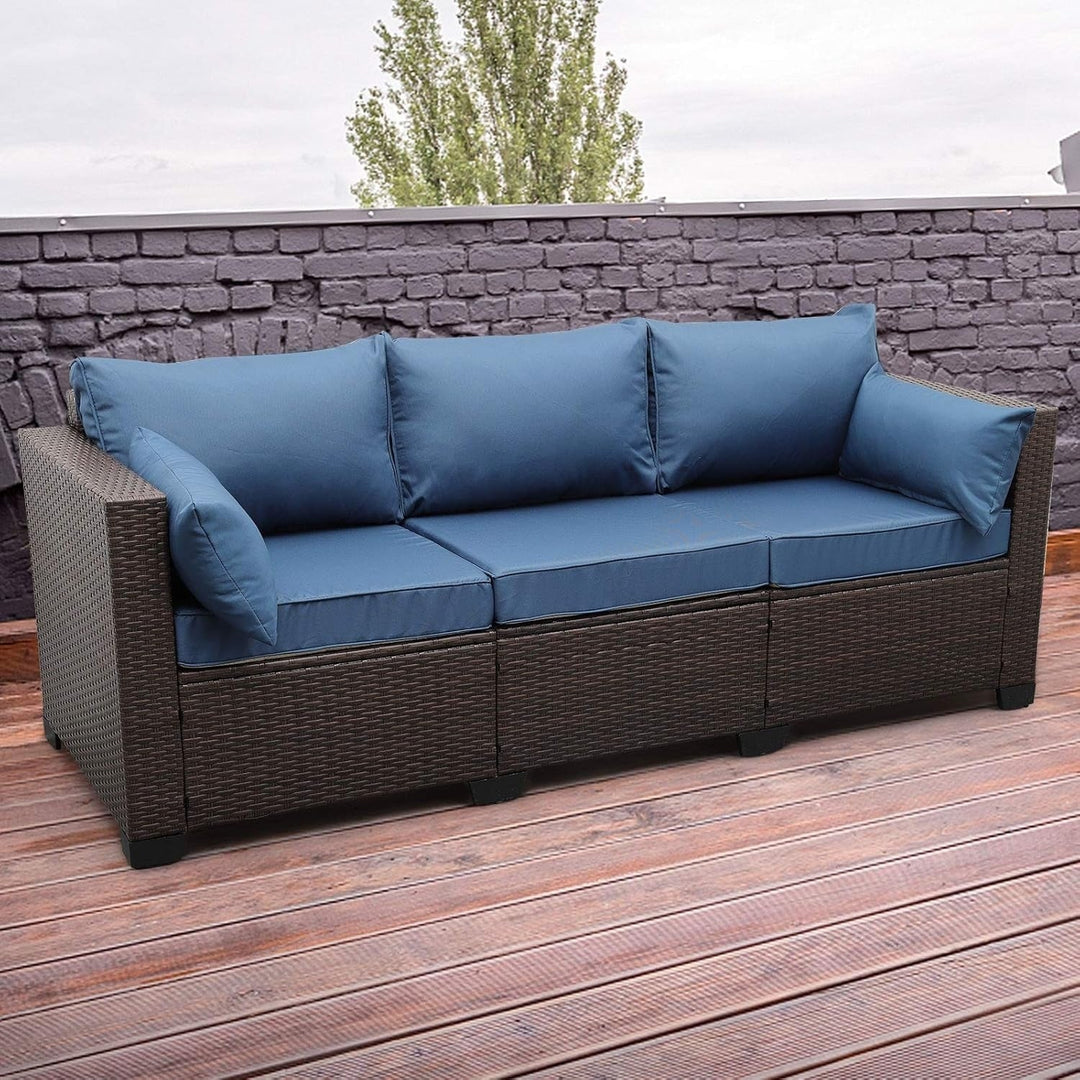 Shui 3-Seater Outdoor Rattan Wicker Patio Sofa