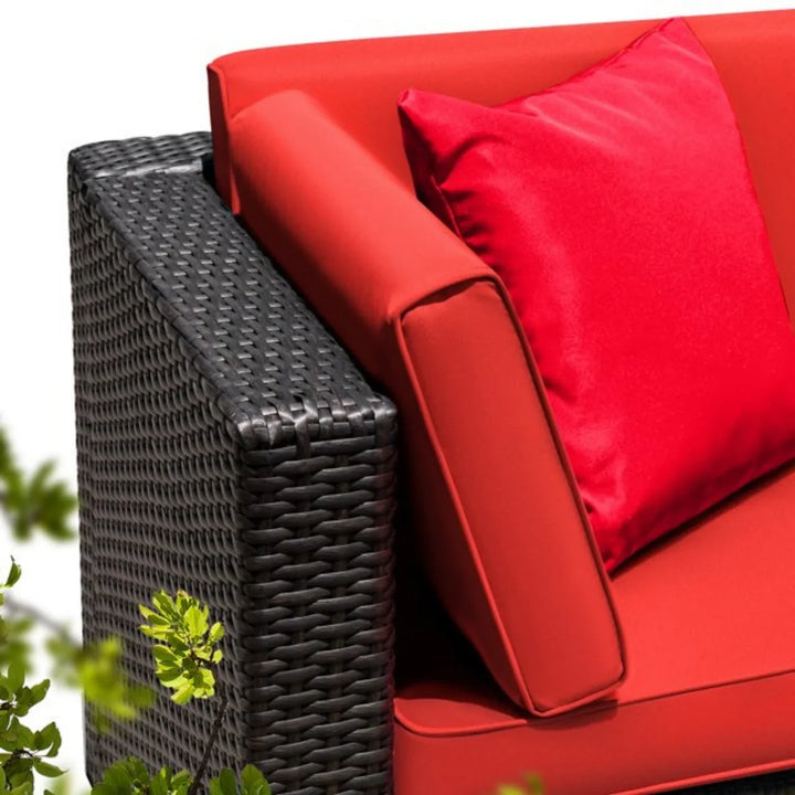 Eshanvi Outdoor All-Weather Rattan Wicker Single Seater Sofa