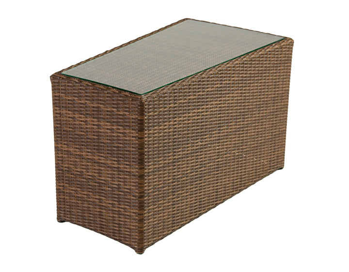 Rossi Outdoor Patio Round Sofa Set 8 Seater , 1 Side table and 2 Center Table (Brown)