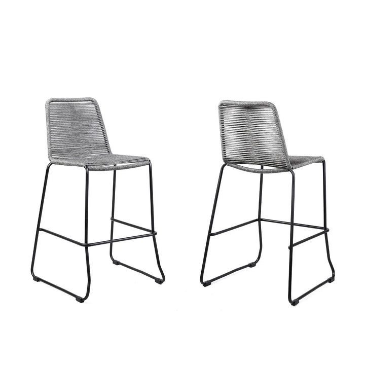 Wei 2-Piece Outdoor Rope Bar Chairs – Stylish Comfort Built to Last