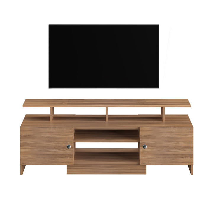 Gia Modern TV Unit with Storage - Exotic Teak