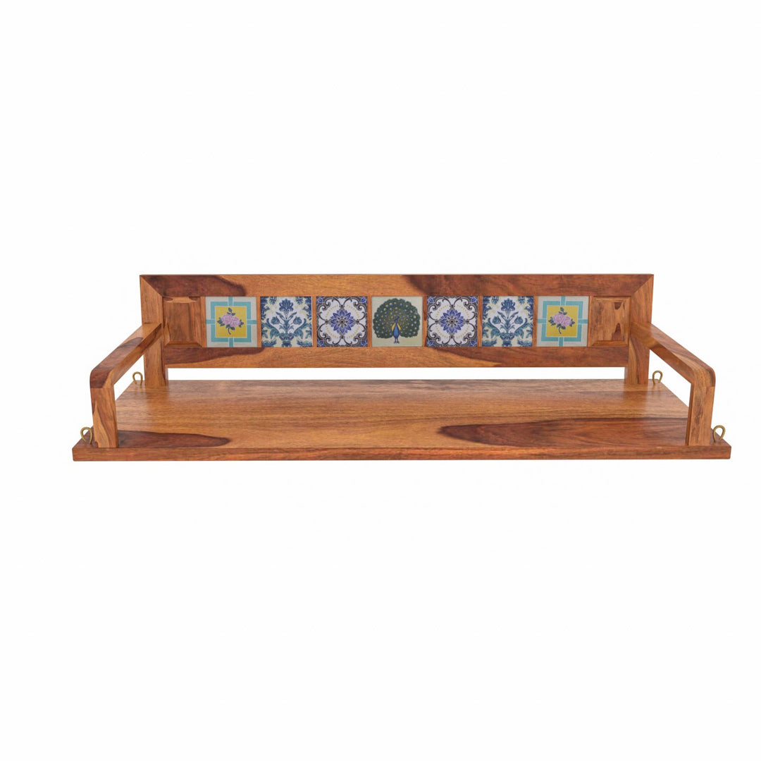 Laisha Melodious Multiple Tile Fitted Handmade Wooden Swing for Home