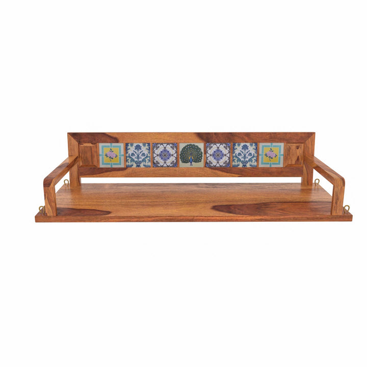 Laisha Melodious Multiple Tile Fitted Handmade Wooden Swing for Home