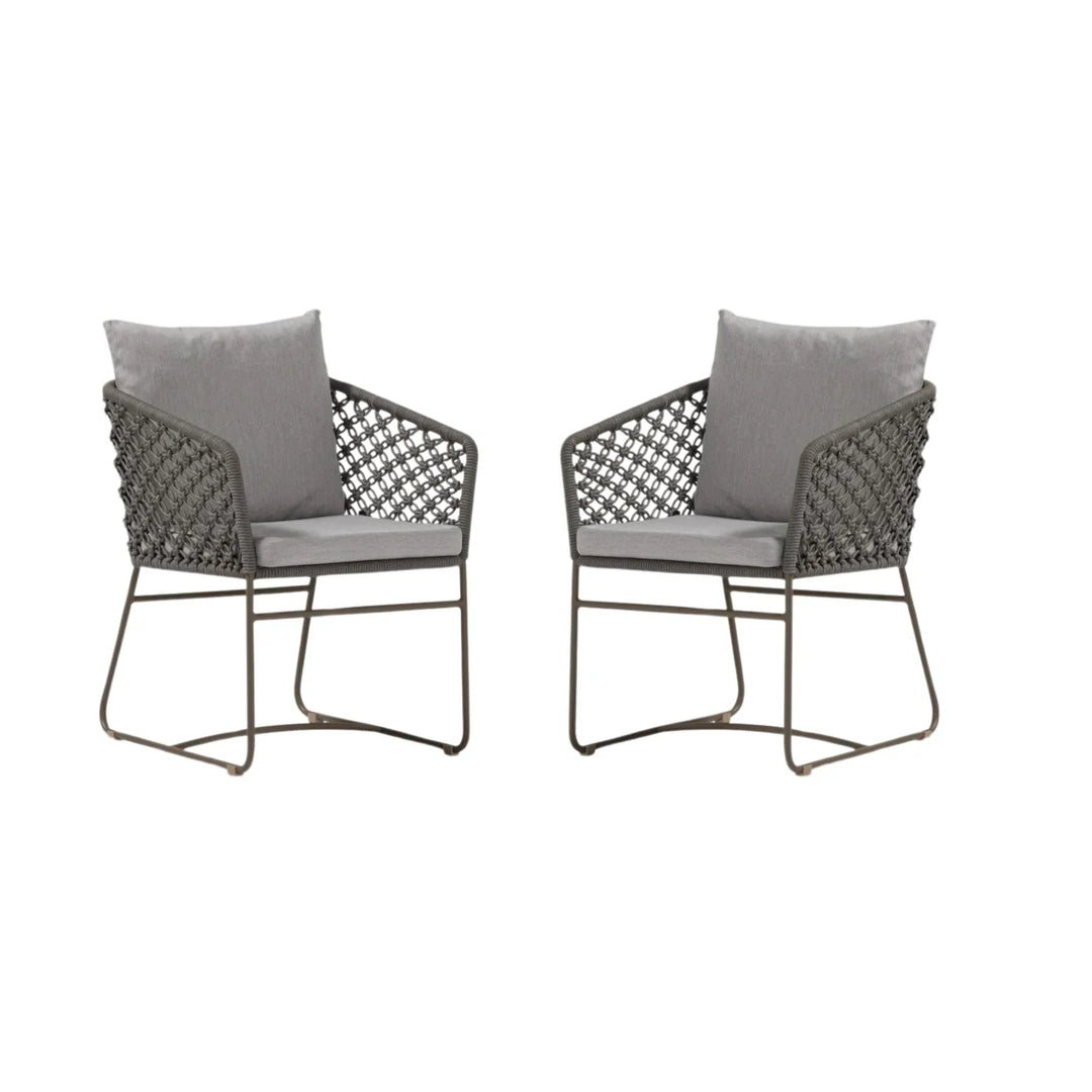 Atieno Outdoor Rope 2-Piece Patio Chairs