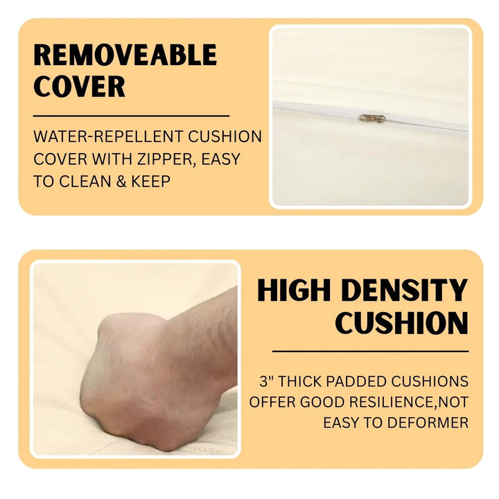 Lilou Outdoor Patio Garden 3 Piece All Weather Resistant Furniture Set