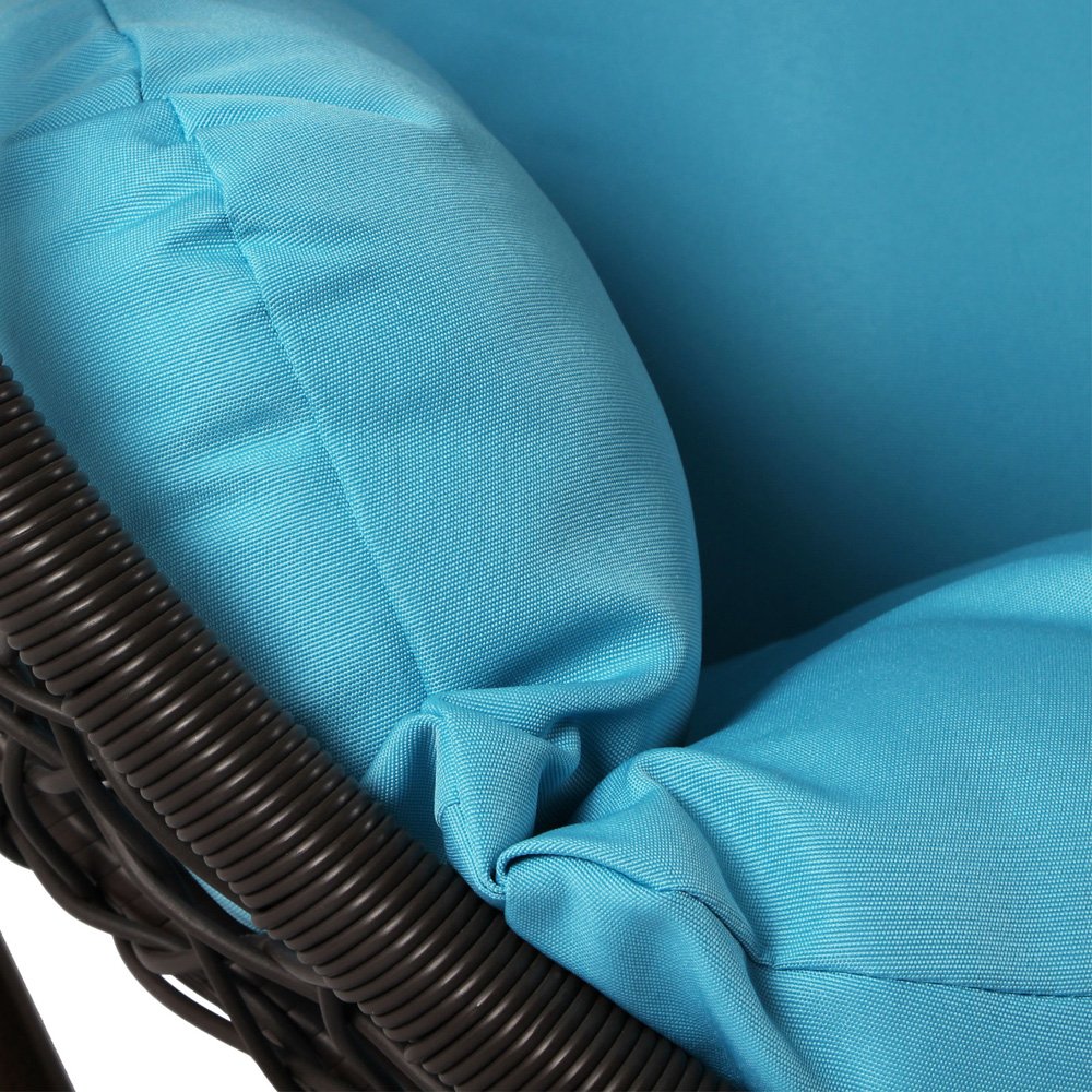 Celestino Single Seater Hanging Swing With Stand For Balcony , Garden Swing (Black)