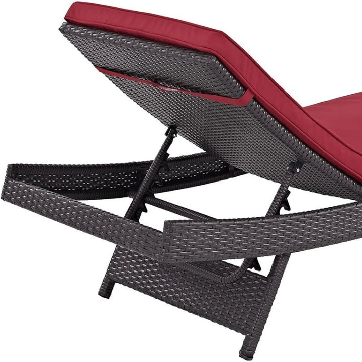 Trinidad Outdoor Rattan Wicker Chaise Lounger For Poolside