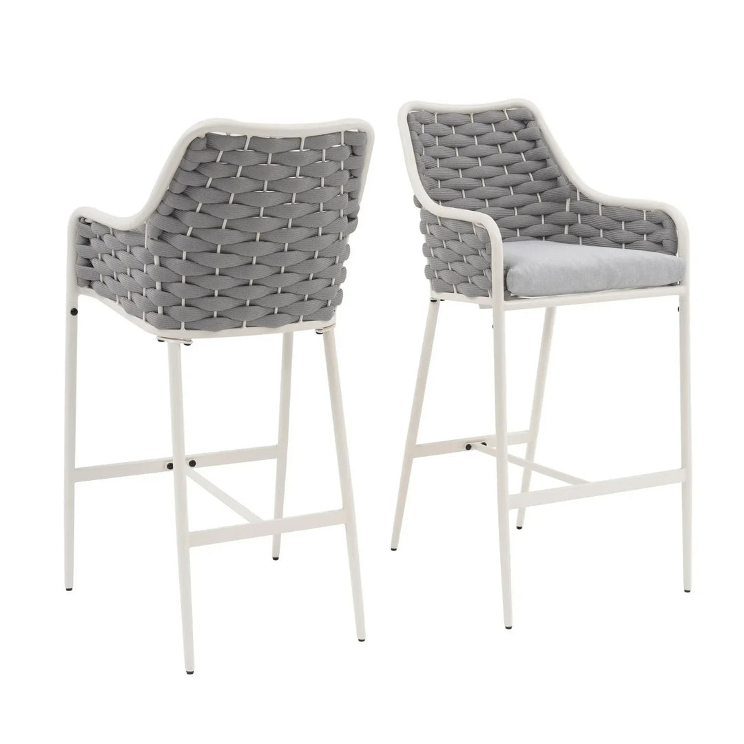 Autumn 2-Piece Outdoor Rope Bar Chairs – Stylish Comfort Built to Last
