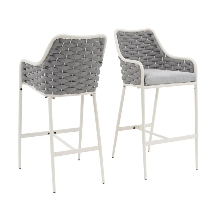 Autumn 2-Piece Outdoor Rope Bar Chairs – Stylish Comfort Built to Last