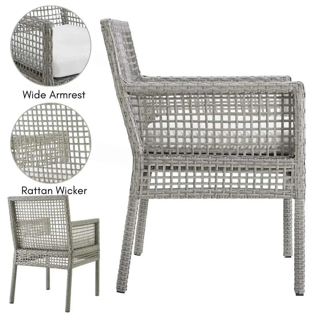 Paloma 1-Piece Outdoor Rattan Wicker Patio Dining Chair