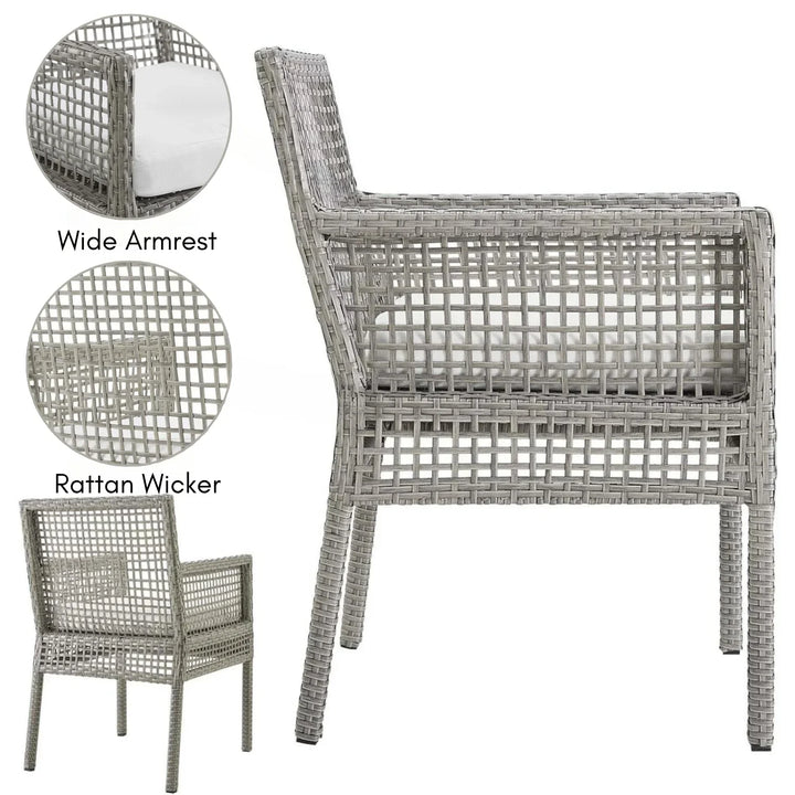 Paloma 1-Piece Outdoor Rattan Wicker Patio Dining Chair