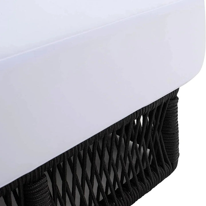 Omaira Outdoor All-Weather Rope Lounger with Cushions