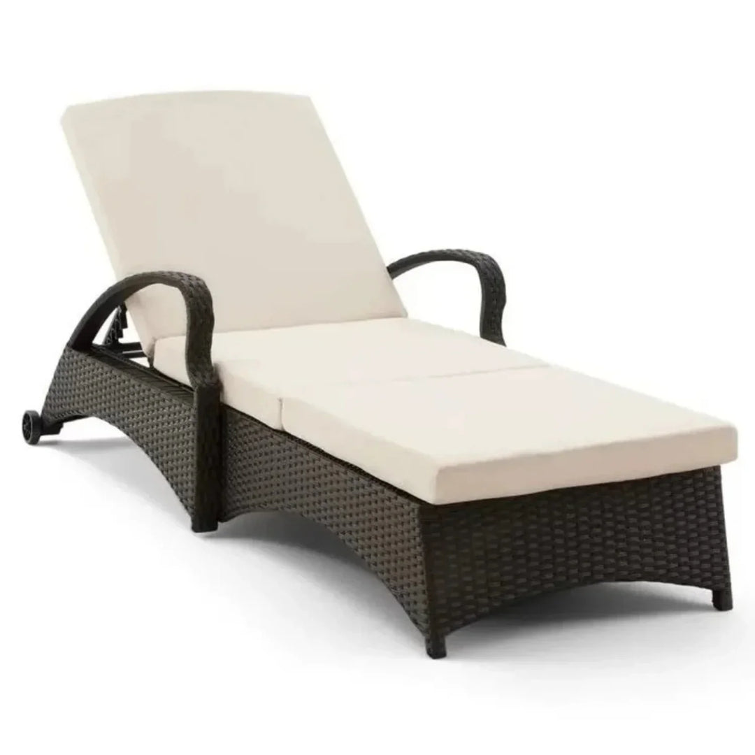 Bushra Outdoor All-Weather Wicker Lounger