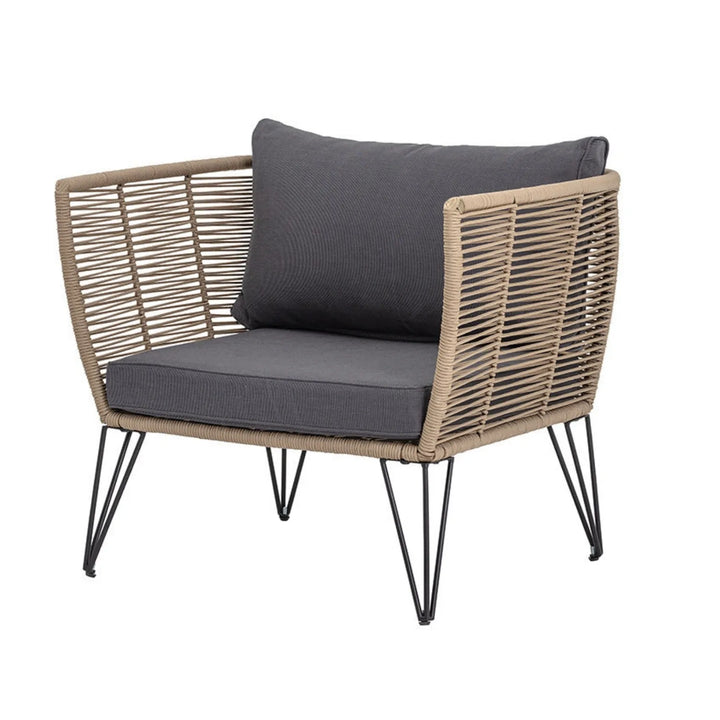 Rahma Outdoor Rope 1 Piece Patio Single Seater Sofa