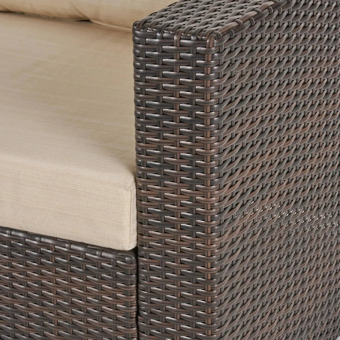 Outdoor Wicker 7-Seater Sofa Set