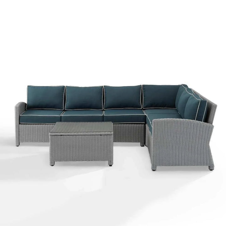 Everly L-Shape Outdoor Wicker Sofa Set
