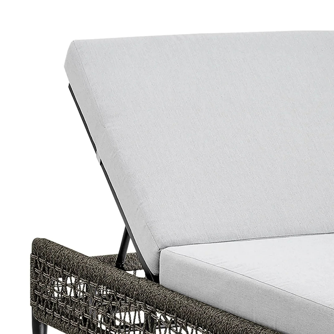 Najwa Outdoor All-Weather Rope Lounger with Cushions