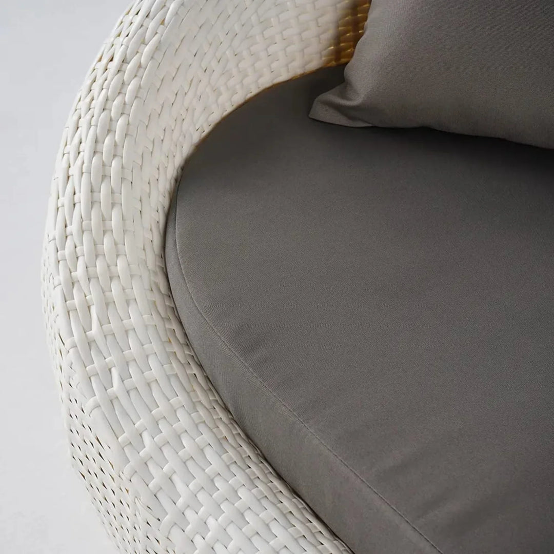 Outdoor Wicker 2 Seater Patio Garden Daybed