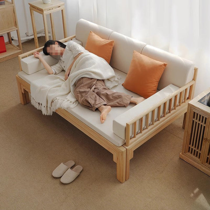 Multifunction Solid Wood Arhat Sofa Bed FURNITURE