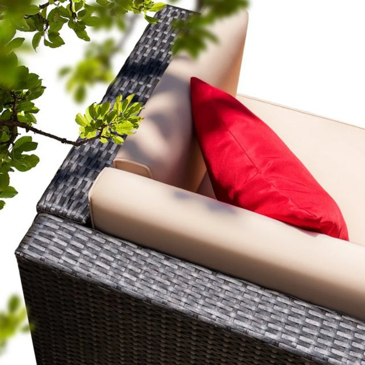 Devika Outdoor All-Weather Rattan Wicker Single Seater Sofa