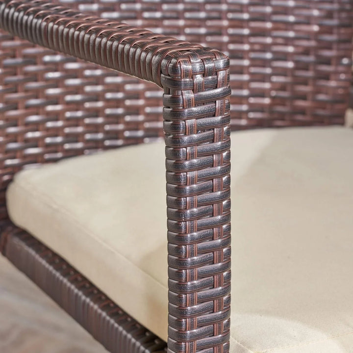 Janhavi 7-Piece Outdoor Rattan Wicker Dining Set