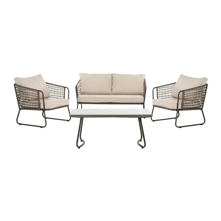 Clementine 4 Piece Outdoor All-Weather Rope Sofa Set