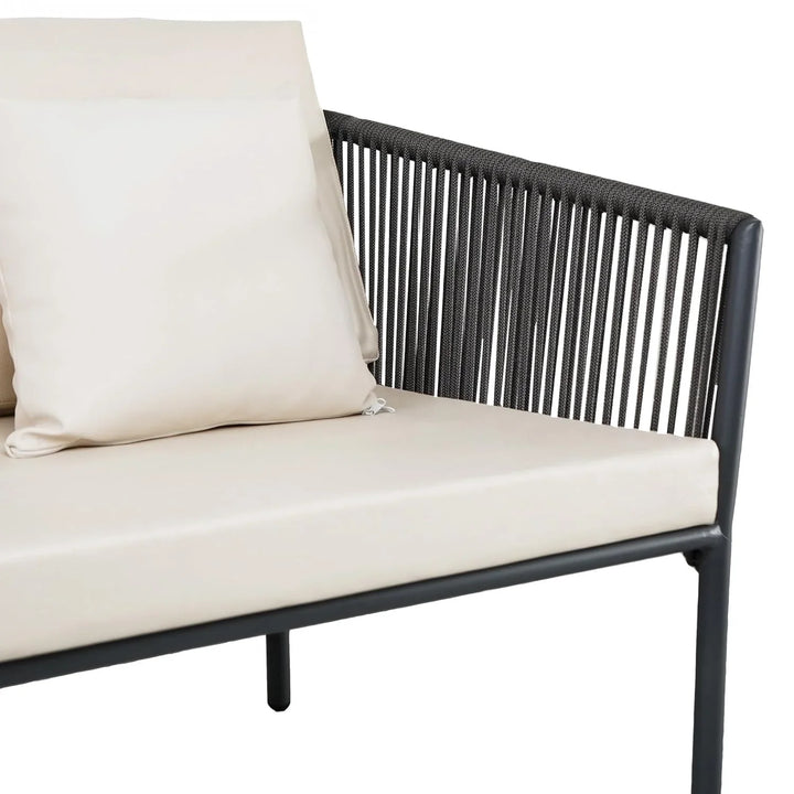 Pranavi Outdoor 4 Seater Rope Sofa Set