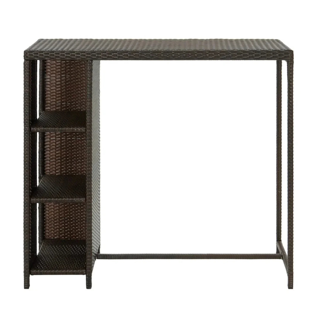 Maravilla Outdoor Rattan Wicker Bar Table with High-Top Design